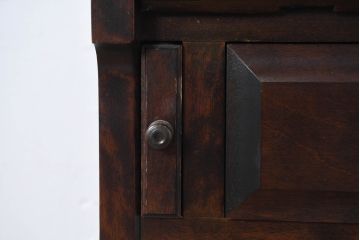 中古　美品　北海道民芸家具　シンプルながら細部までこだわり抜かれた作りが魅力のライティングビューロー(ワークデスク、簿記机、在宅ワーク、在宅用、引き出し、店舗什器)(R-084593)