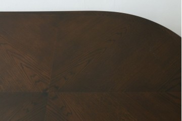 中古　美品　カリモク家具(karimoku)　ドマーニ(domani)　クイーンズライフ(QUEENS LIFE)　クラシカルな佇まいの6人掛けダイニングテーブル　定価約65万6千円　(R-084594)