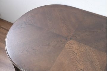中古　美品　カリモク家具(karimoku)　ドマーニ(domani)　クイーンズライフ(QUEENS LIFE)　クラシカルな佇まいの6人掛けダイニングテーブル(定価約65万6千円)(R-084594)