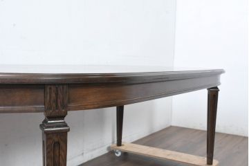 中古　美品　カリモク家具(karimoku)　ドマーニ(domani)　クイーンズライフ(QUEENS LIFE)　クラシカルな佇まいの6人掛けダイニングテーブル(定価約65万6千円)(R-084594)