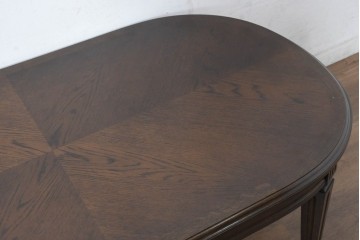 中古　美品　カリモク　domani(ドマーニ)　QUEENS　LIFE(クイーンズライフ)　TPQ430　木目を組み合わせた天板が目を引くセンターテーブル　定価約24万円相当　(R-084595)