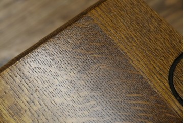 和製ヴィンテージ　キツツキ　ナラ材　カントリーやナチュラルスタイルに相性抜群なロッキングチェア　(R-084597)