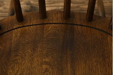 和製ヴィンテージ　キツツキ　ナラ材　カントリーやナチュラルスタイルに相性抜群なロッキングチェア　(R-084597)