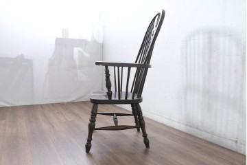 中古　美品　松本民芸家具　#44A型　クラシカルなデザインが美しいウィンザーチェア　定価約20万円相当　(R-084598)