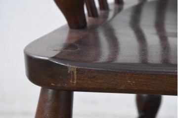 中古　美品　松本民芸家具　#44A型　クラシカルなデザインが美しいウィンザーチェア　定価約20万円相当　(R-084598)