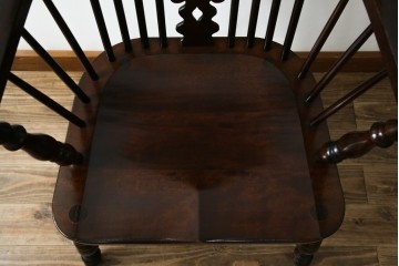 中古　美品　松本民芸家具　#44A型　クラシカルなデザインが美しいウィンザーチェア　定価約20万円相当　(R-084598)