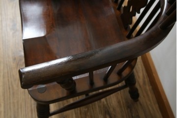 中古　美品　松本民芸家具　#44A型　クラシカルなデザインが美しいウィンザーチェア　定価約20万円相当　(R-084598)