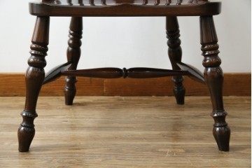 中古　美品　松本民芸家具　#44A型　クラシカルなデザインが美しいウィンザーチェア　定価約20万円相当　(R-084598)