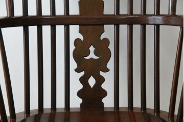 中古　美品　松本民芸家具　#44A型　クラシカルなデザインが美しいウィンザーチェア　定価約20万円相当　(R-084598)