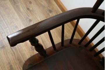 中古　美品　松本民芸家具　#44A型　クラシカルなデザインが美しいウィンザーチェア　定価約20万円相当　(R-084598)