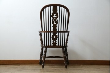 中古　美品　松本民芸家具　#44A型　クラシカルなデザインが美しいウィンザーチェア　定価約20万円相当　(R-084598)