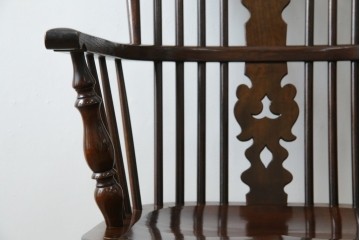 中古　美品　松本民芸家具　#44A型　クラシカルなデザインが美しいウィンザーチェア　定価約20万円相当　(R-084598)