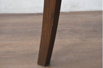 中古　美品　カリモク家具　domani(ドマーニ)　QUEENS LIFE(クイーンズライフ)　本革　優美なフォルムで格調高い雰囲気漂うダイニングチェア6脚セット(アームレスチェア、椅子、イス、バラ売り可能)(現行価格約132万円)(R-084600)