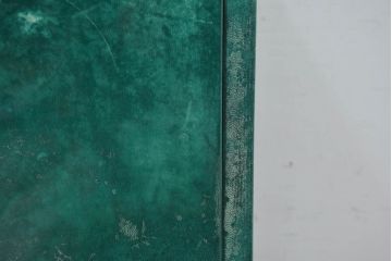イタリアビンテージ　美品!!　希少!!　イタリア高級家具　アルド・トゥーラ(ALDO TURA)　仔山羊革張り　空間を彩るグリーンがアクセントになる個性派ワードローブ(洋服タンス、ジャケットタンス、収納棚、戸棚、ヴィンテージ)(R-084605)