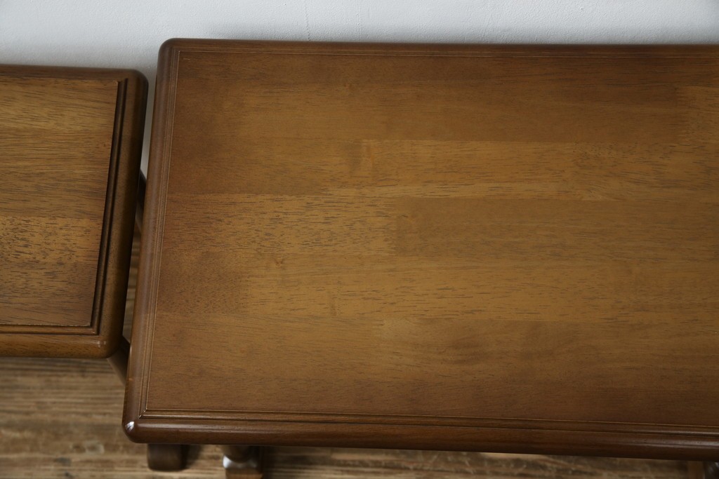 和製ヴィンテージ　maruni(マルニ木工)　オールドマルニ　フランドルハウス(Flandre House)　格式と機能美を兼ね備えたネストテーブル　(R-084606)