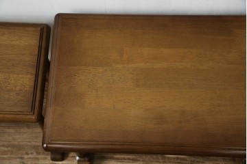 和製ヴィンテージ　maruni(マルニ木工)　オールドマルニ　フランドルハウス(Flandre House)　格式と機能美を兼ね備えたネストテーブル　(R-084606)