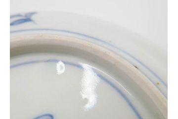 江戸期　古伊万里　冨貴長春　色絵　染付　金彩　約12cm　3.8寸　上品な雰囲気漂う小皿4枚セット　(R-084617)