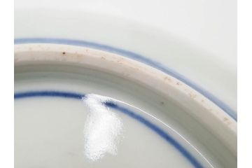 江戸期　古伊万里　冨貴長春　色絵　染付　金彩　約12cm　3.7寸　緻密な絵付けが目を引く小皿5枚セット　(R-084618)