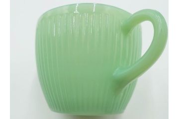 ファイヤーキング(FireKing)　ジェーンレイ　ジェダイ　レトロで優しい風合いが魅力のポット&クリーマー　(R-084621)