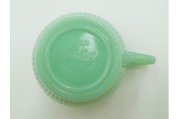 ファイヤーキング(FireKing)　ジェーンレイ　ジェダイ　レトロで優しい風合いが魅力のポット&クリーマー　(R-084621)