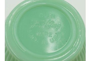 ファイヤーキング(FireKing)　ジェーンレイ　ジェダイ　レトロで優しい風合いが魅力のポット&クリーマー　(R-084621)