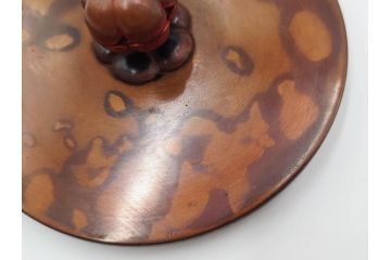 南部　尾垂型　銀象嵌提手　落ち着いた趣を感じる鉄瓶　(R-084622)