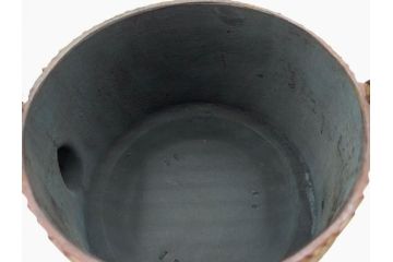 南部鉄器　伝統工芸士　現代の名工　佐藤勝久　利休型　蛇ノ目　伝統とモダンが融合した美しい佇まいの鉄瓶　(R-084623)