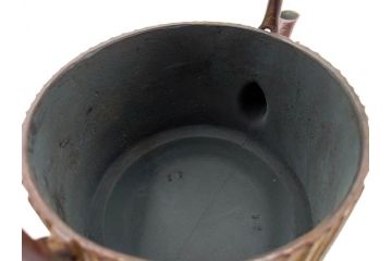 南部鉄器　伝統工芸士　現代の名工　佐藤勝久　利休型　蛇ノ目　伝統とモダンが融合した美しい佇まいの鉄瓶　(R-084623)