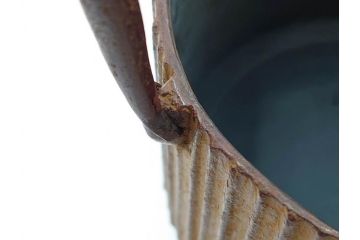 南部鉄器　伝統工芸士　現代の名工　佐藤勝久　利休型　蛇ノ目　伝統とモダンが融合した美しい佇まいの鉄瓶　(R-084623)