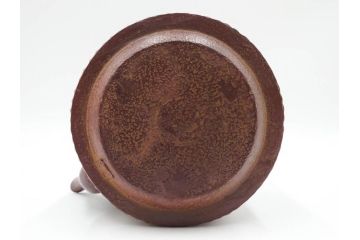 南部鉄器　伝統工芸士　現代の名工　佐藤勝久　利休型　蛇ノ目　伝統とモダンが融合した美しい佇まいの鉄瓶　(R-084623)