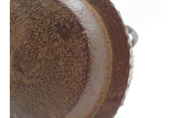 南部鉄器　伝統工芸士　現代の名工　佐藤勝久　利休型　蛇ノ目　伝統とモダンが融合した美しい佇まいの鉄瓶　(R-084623)