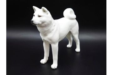ノリタケ　NORITAKE　スタジオコレクション　秋田犬　高さ 約20cm　精悍な顔つきに惹かれるフィギュリン　(R-084626)
