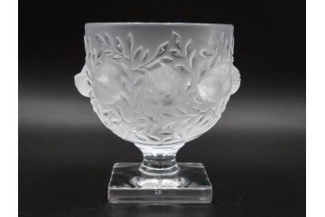 フランス　LALIQUE(ラリック)　エリザベス(ELISABETH)　高さ 約14cm　定価約156,000円　優雅な雰囲気漂うフラワーベース　(R-084627)