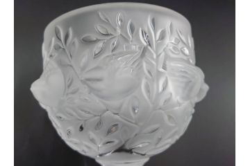 フランス　LALIQUE(ラリック)　エリザベス(ELISABETH)　高さ 約14cm　定価約156,000円　優雅な雰囲気漂うフラワーベース　(R-084627)