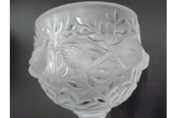 フランス　LALIQUE(ラリック)　エリザベス(ELISABETH)　高さ 約14cm　定価約156,000円　優雅な雰囲気漂うフラワーベース　(R-084627)