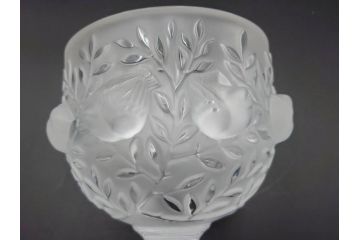 フランス　LALIQUE(ラリック)　エリザベス(ELISABETH)　高さ 約14cm　定価約156,000円　優雅な雰囲気漂うフラワーベース　(R-084627)
