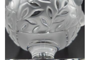 フランス　LALIQUE(ラリック)　エリザベス(ELISABETH)　高さ 約14cm　定価約156,000円　優雅な雰囲気漂うフラワーベース　(R-084627)