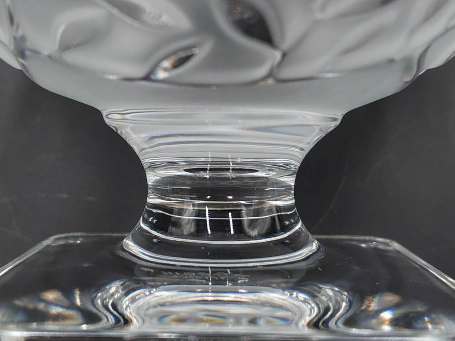 フランス　LALIQUE(ラリック)　エリザベス(ELISABETH)　高さ 約14cm　定価約156,000円　優雅な雰囲気漂うフラワーベース　(R-084627)