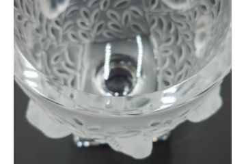 フランス　LALIQUE(ラリック)　エリザベス(ELISABETH)　高さ 約14cm　定価約156,000円　優雅な雰囲気漂うフラワーベース　(R-084627)