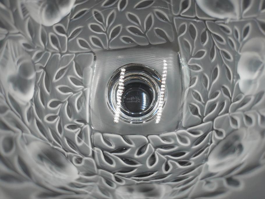 フランス　LALIQUE(ラリック)　エリザベス(ELISABETH)　高さ 約14cm　定価約156,000円　優雅な雰囲気漂うフラワーベース　(R-084627)