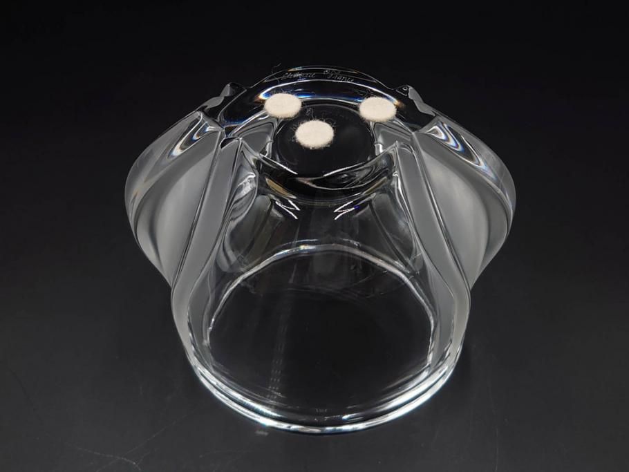 フランス　LALIQUE(ラリック)　チューリップ(TULIPES)　花びらを思わせる優雅な曲線が美しいフラワーベース　(R-084630)