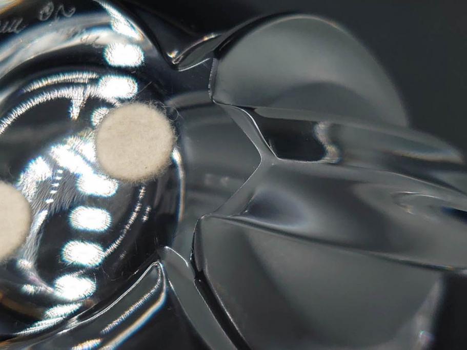 フランス　LALIQUE(ラリック)　チューリップ(TULIPES)　花びらを思わせる優雅な曲線が美しいフラワーベース　(R-084630)