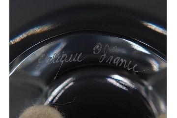 フランス　LALIQUE(ラリック)　チューリップ(TULIPES)　花びらを思わせる優雅な曲線が美しいフラワーベース　(R-084630)