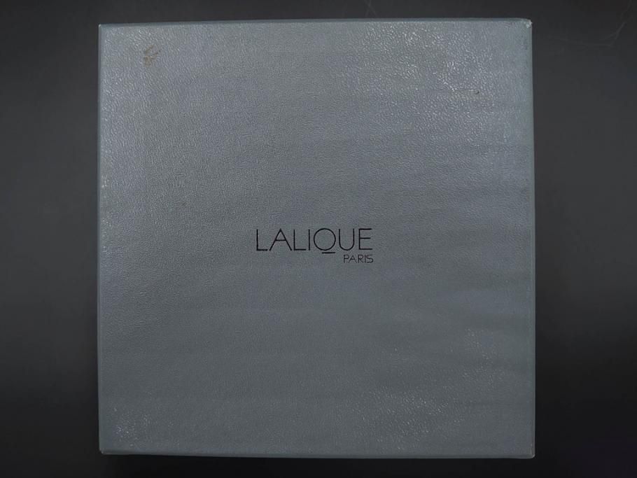 フランス　LALIQUE(ラリック)　ソミュール(SAUMUR)　高さ 約14cm　上品な雰囲気漂うフラワーベース　(R-084631)