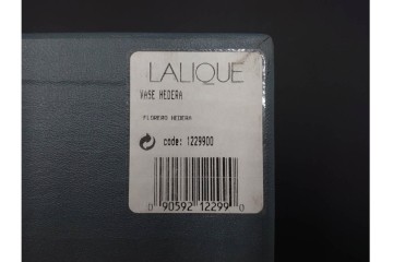 フランス　LALIQUE(ラリック)　ヘデラ(HEDERA)　高さ 約18cm　気品を感じるフラワーベース　(R-084632)