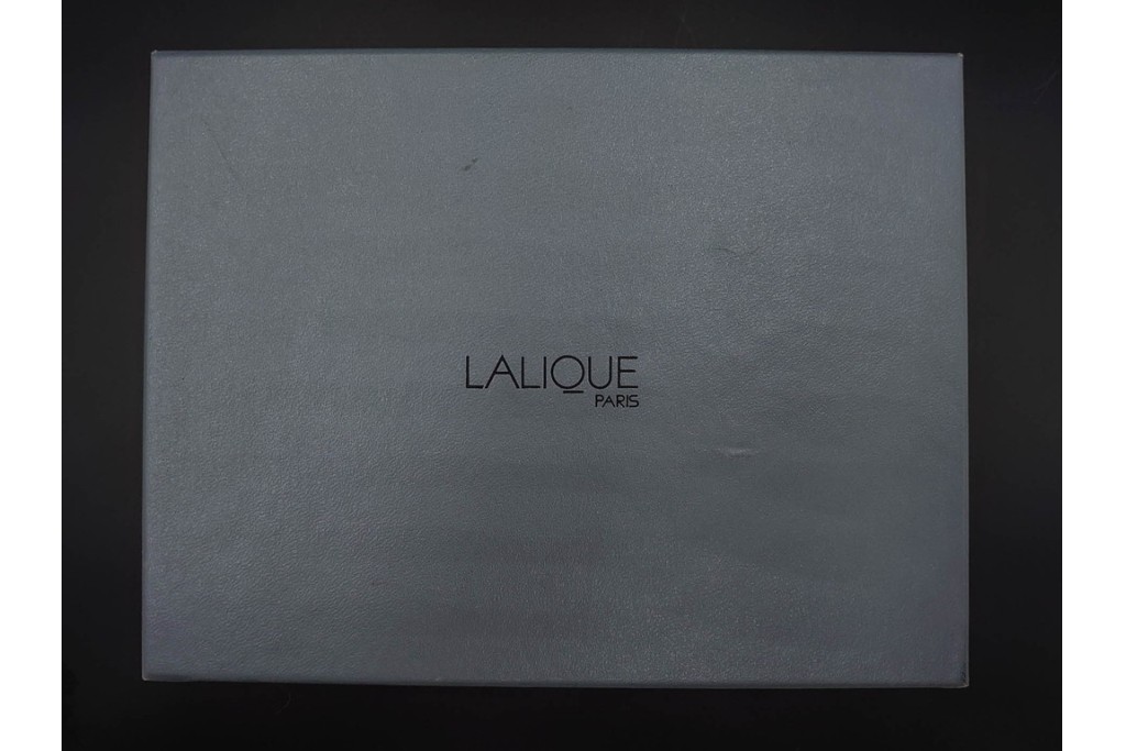 フランス　LALIQUE(ラリック)　ヘデラ(HEDERA)　高さ 約18cm　気品を感じるフラワーベース　(R-084632)