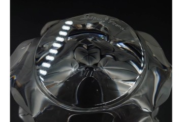 フランス　LALIQUE(ラリック)　ヘデラ(HEDERA)　高さ 約18cm　気品を感じるフラワーベース　(R-084632)