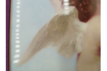 大倉陶園(OKURA、OAC)　「ファーストキス」　49/50　空間に温かみを添える陶板画　(R-084633)