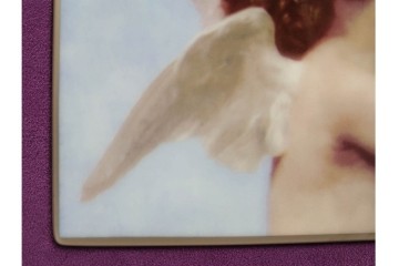 大倉陶園(OKURA、OAC)　「ファーストキス」　49/50　空間に温かみを添える陶板画　(R-084633)