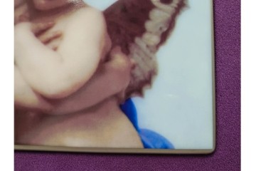 大倉陶園(OKURA、OAC)　「ファーストキス」　49/50　空間に温かみを添える陶板画　(R-084633)